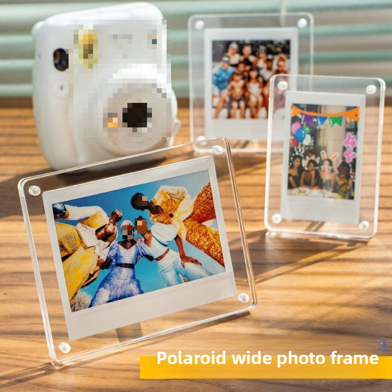 Small Card Storage Frame Photo Frame Magnetic Transparent Display
