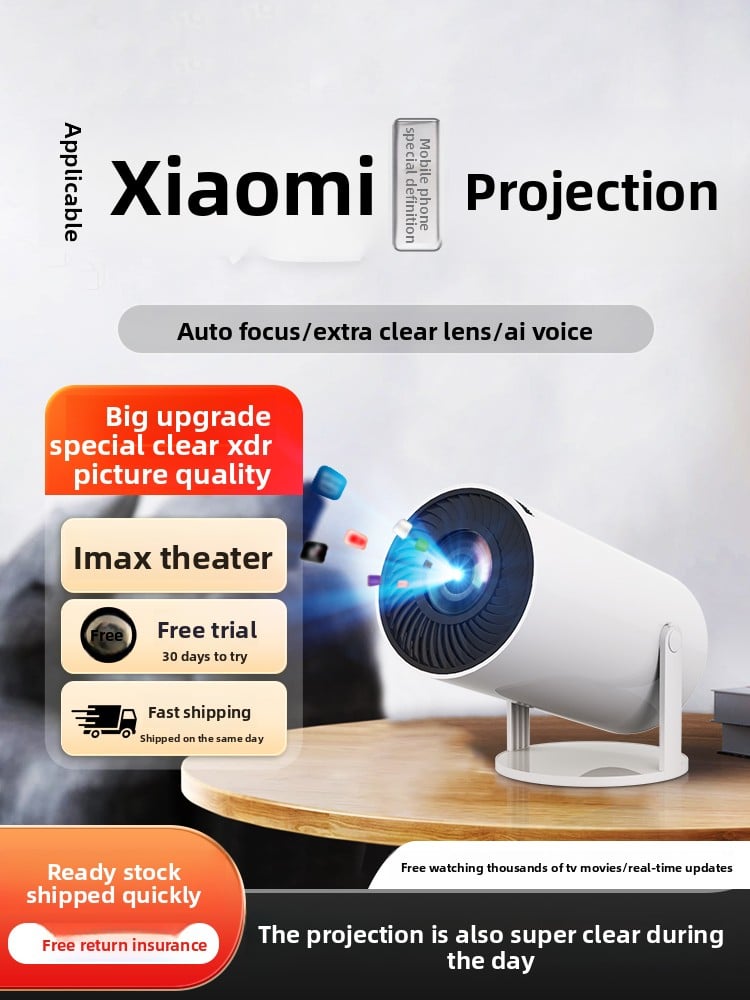 4K projectors do not require screens and are small and portable