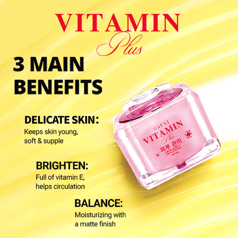Vitamin beauty cream conceals blemishes