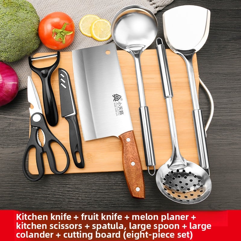 Kitchen knife set and kitchenware combination