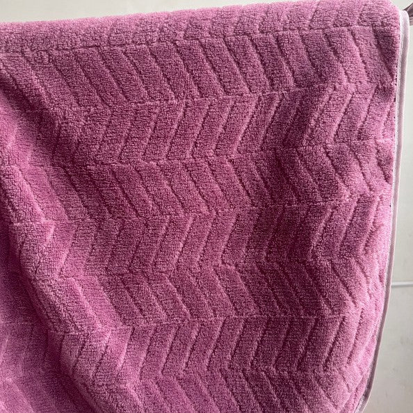 Soft Coral Fleece Towel and Bath Towel Set