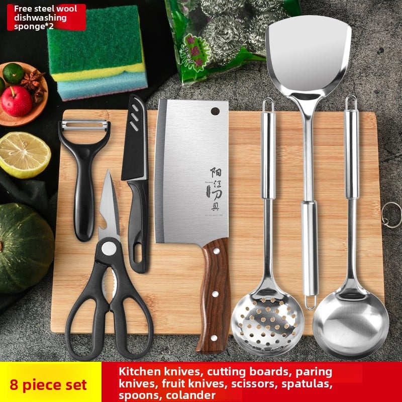 Kitchen knife set and kitchenware combination