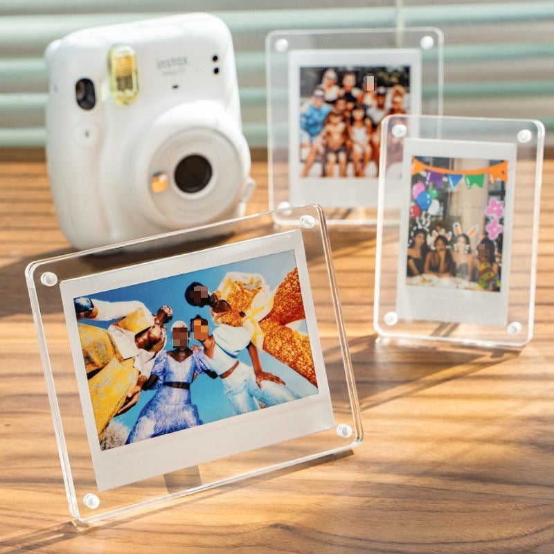 Small Card Storage Frame Photo Frame Magnetic Transparent Display