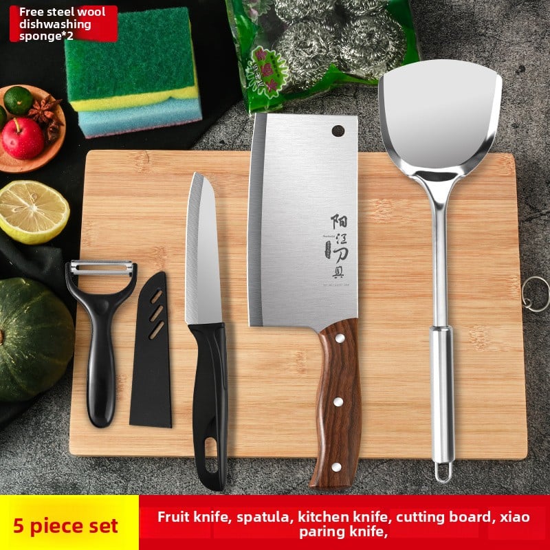 Kitchen knife set and kitchenware combination
