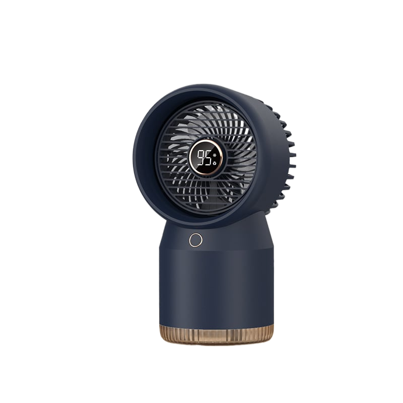 Water-cooled fan spray mini household air cooler for humidification and cooling