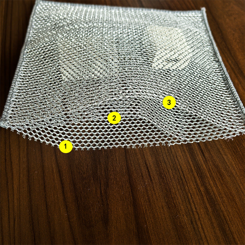 Double-sided dishwashing cloth, steel wire cleaning dishwashing cloth, oil-free and stain-removing steel wire ball cleaning cloth