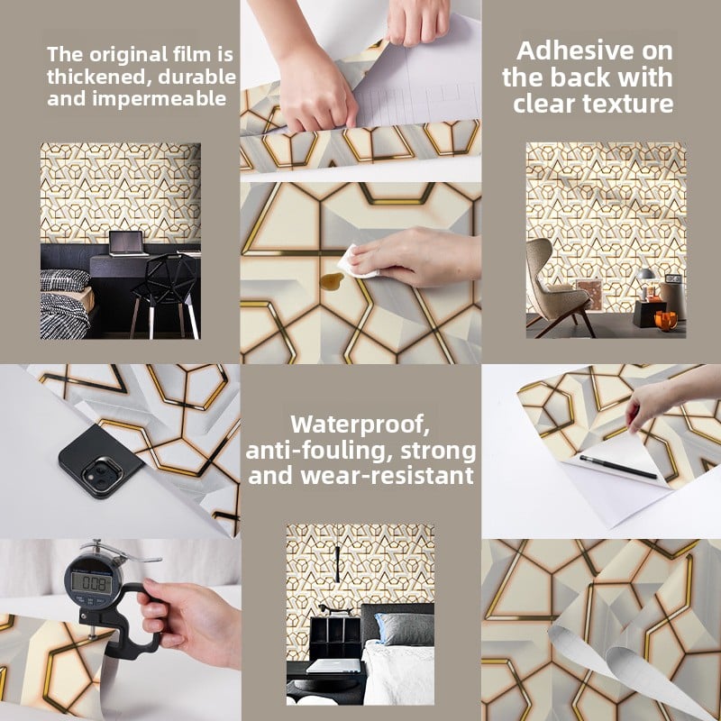 3D Bird's Nest Self-Adhesive Wallpaper for Wall Decoration
