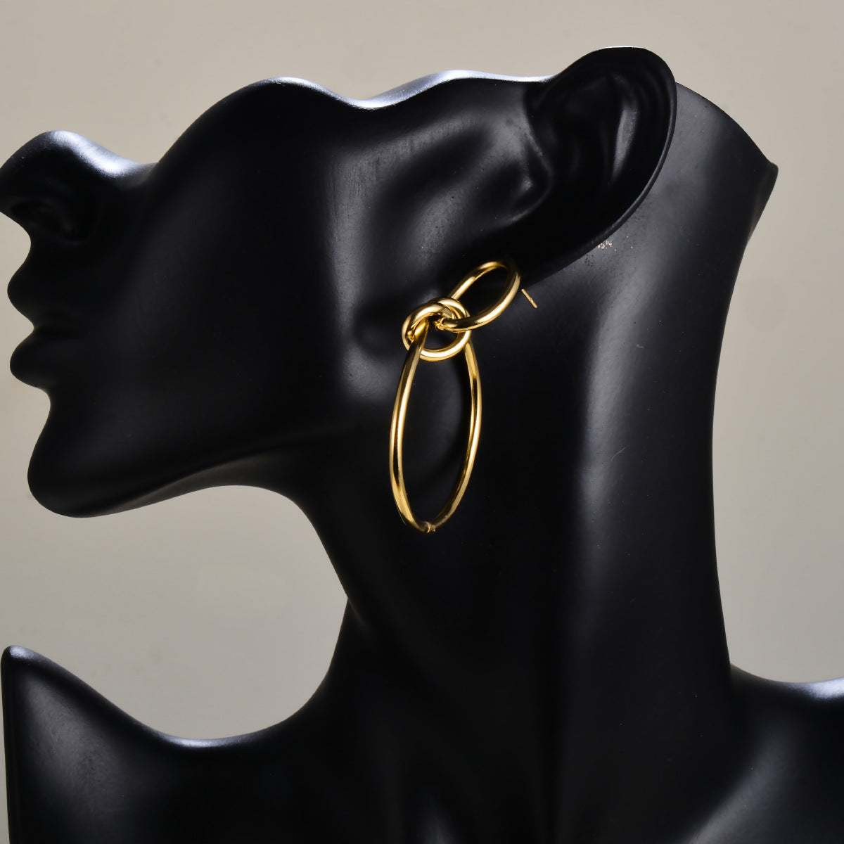 Twisted knot ring earrings