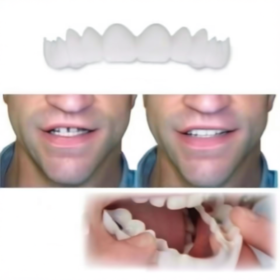 Upper and lower teeth simulation braces