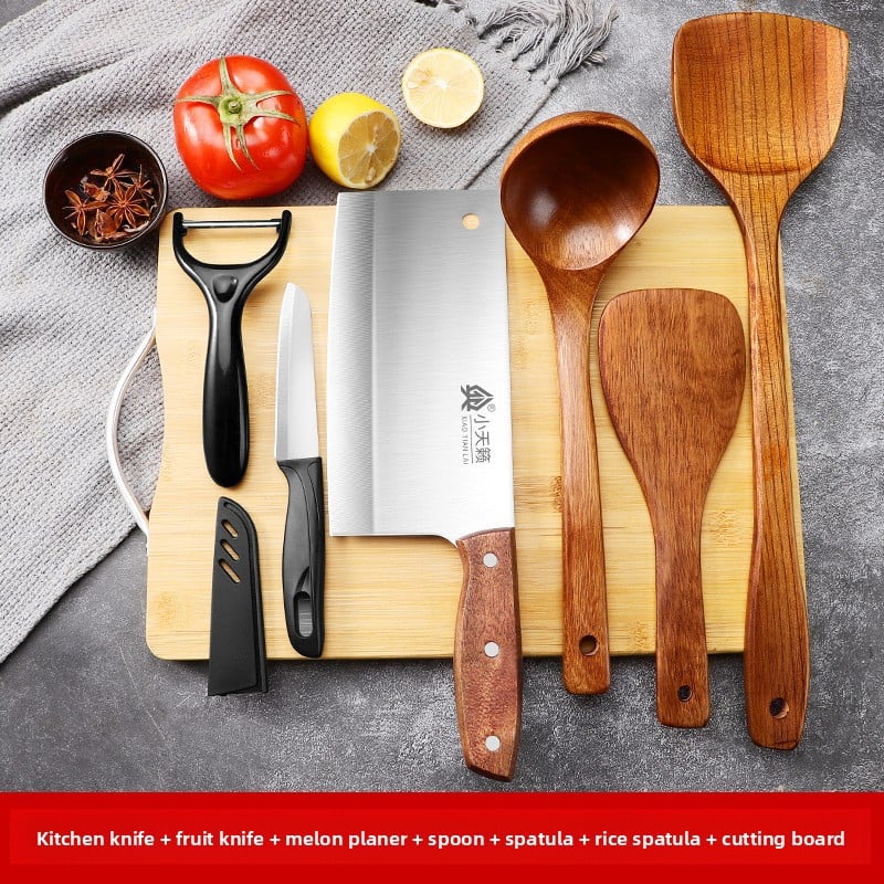 Kitchen knife set and kitchenware combination