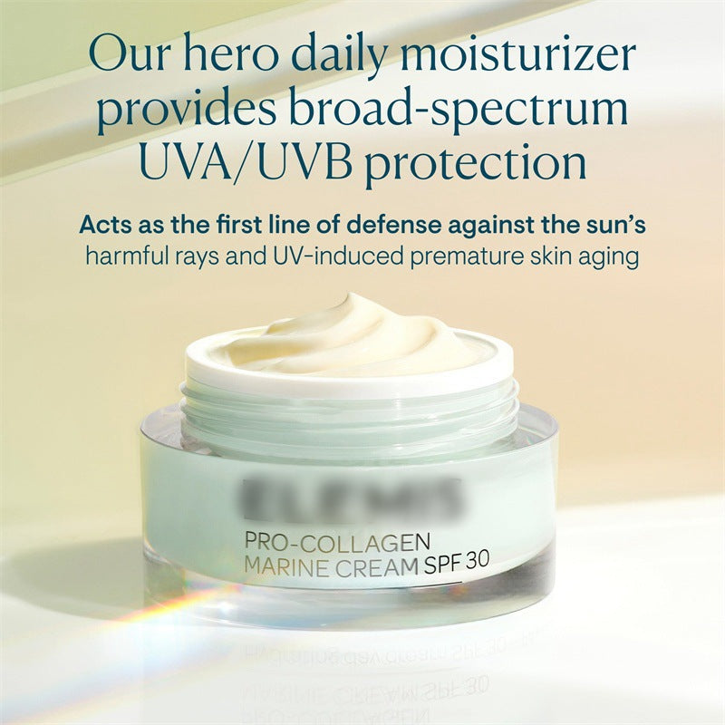 The face cream moisturizes and nourishes