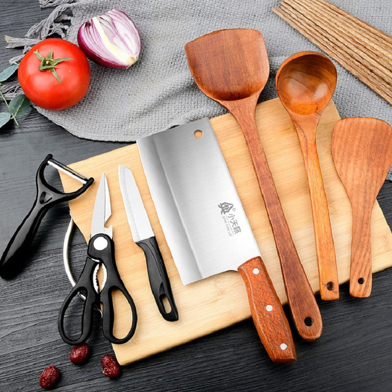 Kitchen knife set and kitchenware combination