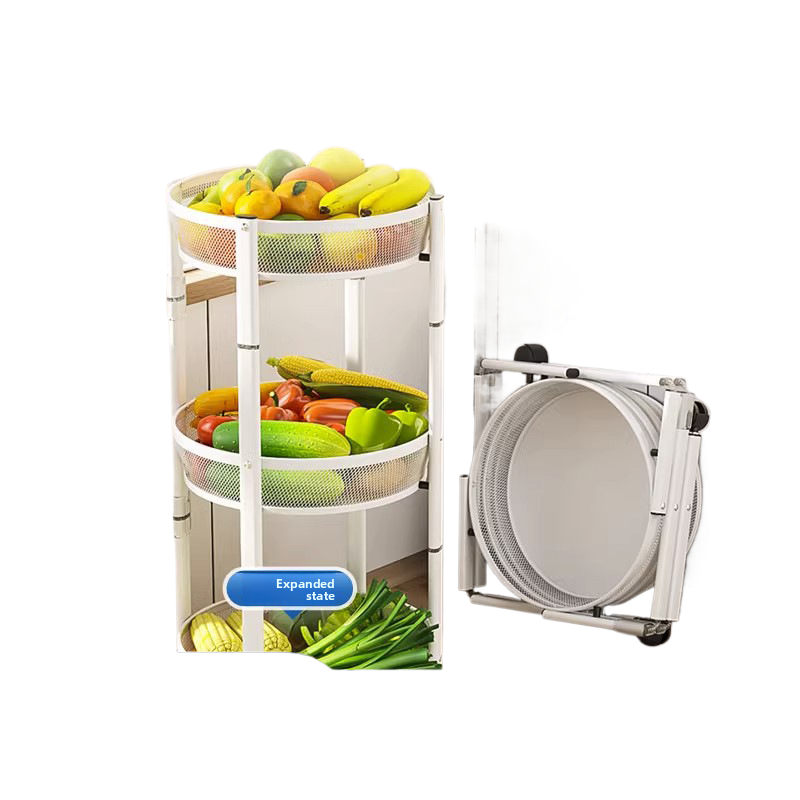 Rotatable kitchen storage rack