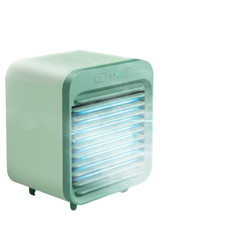Water-cooled fan spray mini household air cooler for humidification and cooling