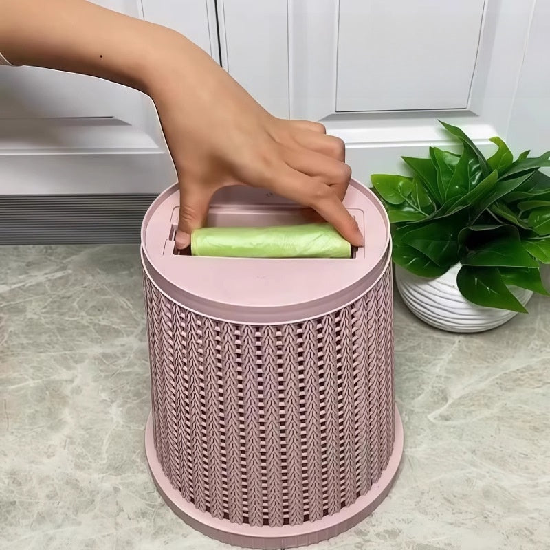 Creative self-pumping bag trash can