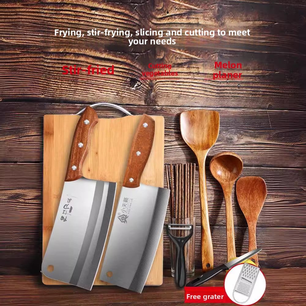 Kitchen knife set and kitchenware combination