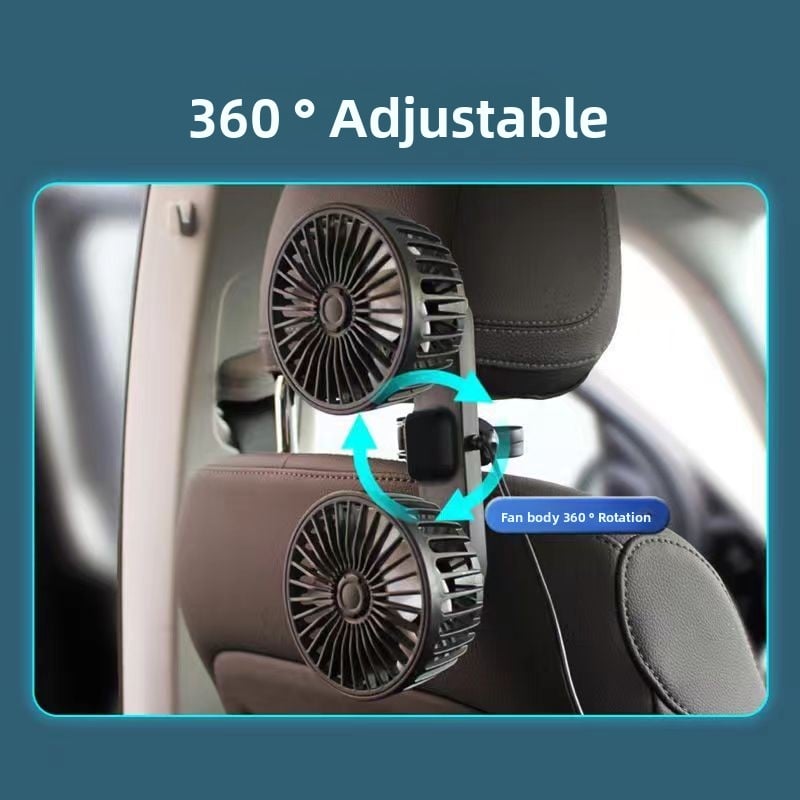 Car rear seat fan