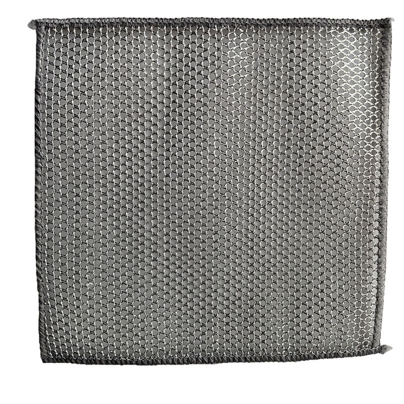 Double-sided dishwashing cloth, steel wire cleaning dishwashing cloth, oil-free and stain-removing steel wire ball cleaning cloth