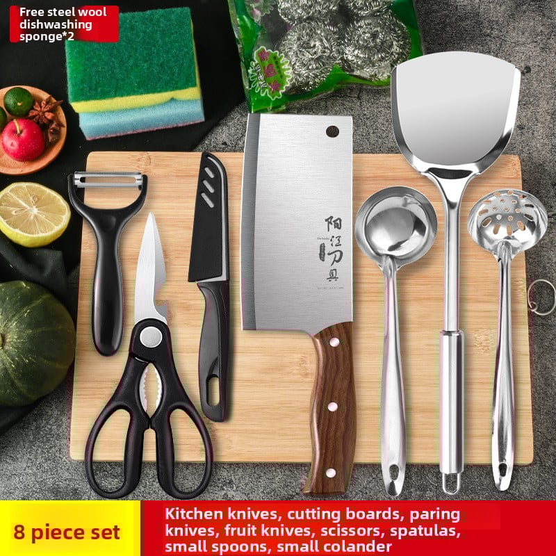 Kitchen knife set and kitchenware combination