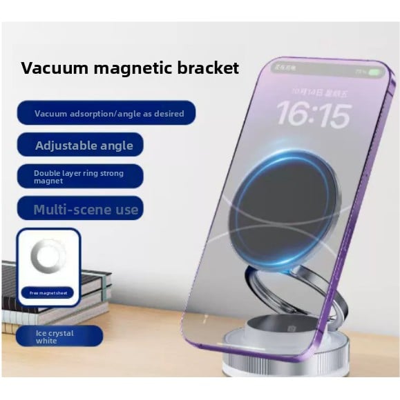 Vacuum car magnetic phone stand