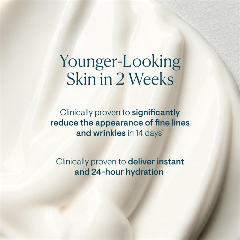 The face cream moisturizes and nourishes