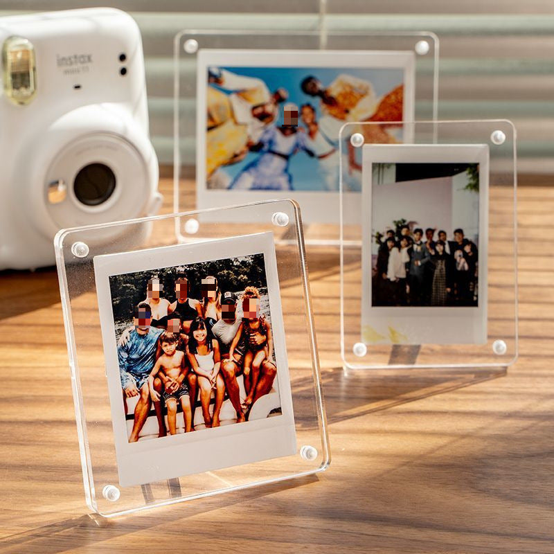 Small Card Storage Frame Photo Frame Magnetic Transparent Display