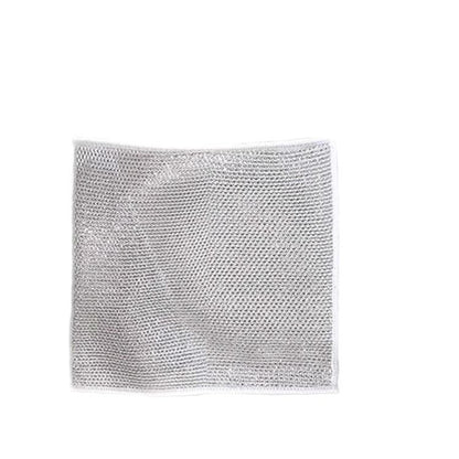 Double-sided dishwashing cloth, steel wire cleaning dishwashing cloth, oil-free and stain-removing steel wire ball cleaning cloth