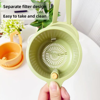 Kitchen sink draining hanging bag