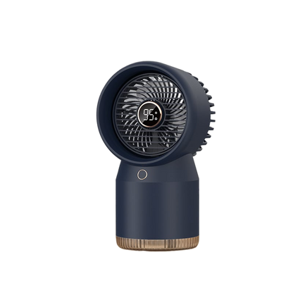 Water-cooled fan spray mini household air cooler for humidification and cooling
