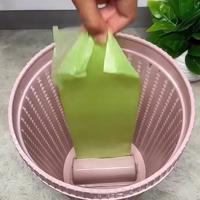 Creative self-pumping bag trash can