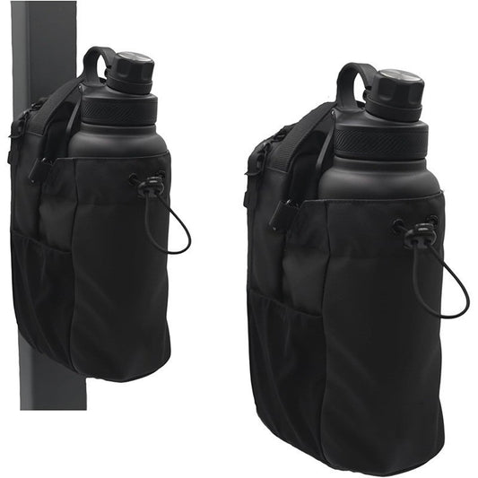 Portable crossbody bag with water cup bags