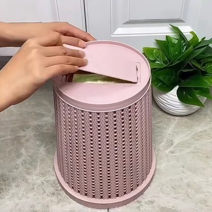 Creative self-pumping bag trash can