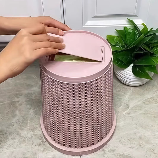 Creative self-pumping bag trash can