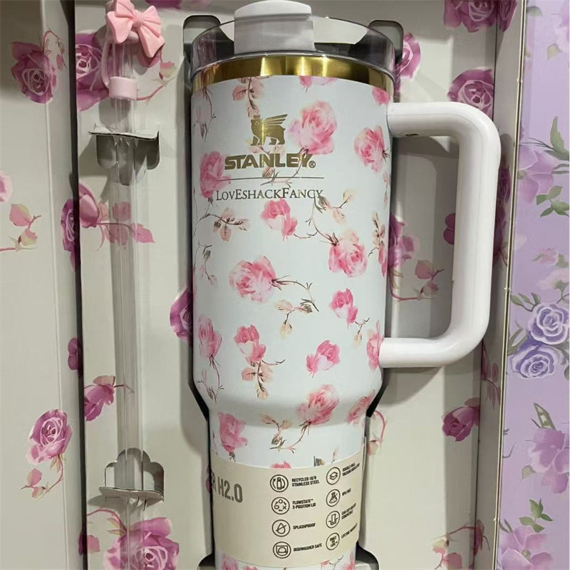 Thermal straw water bottle
