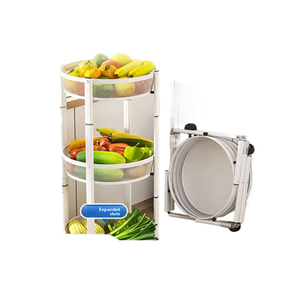 Rotatable kitchen storage rack