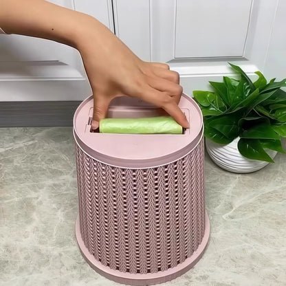 Creative self-pumping bag trash can