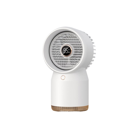 Water-cooled fan spray mini household air cooler for humidification and cooling