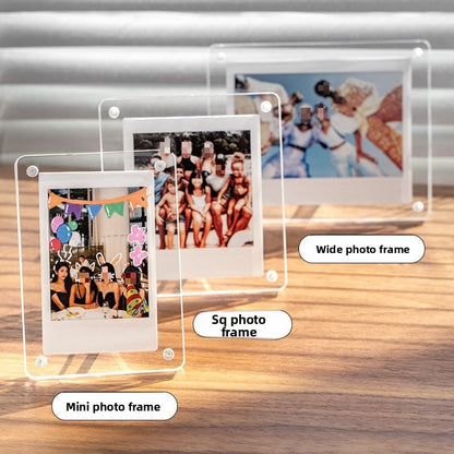 Small Card Storage Frame Photo Frame Magnetic Transparent Display