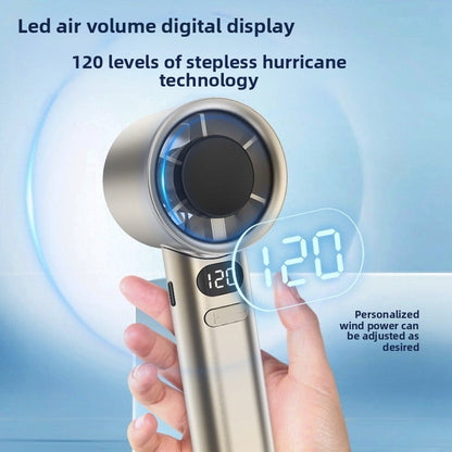 Pocket handheld fan portable outdoor mini handheld turbo fan USB rechargeable leadless desktop fan